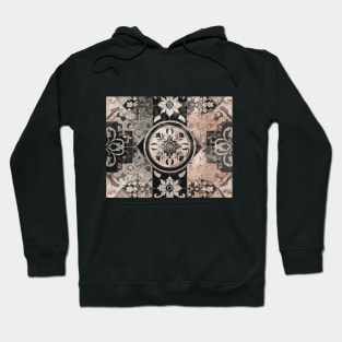 Ancient pattern (black and pink) Hoodie